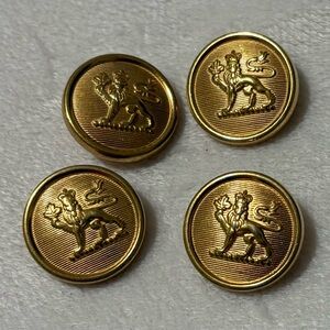Canadian Military Gold Lion Emblem Buttons